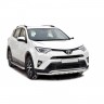 Защита переднего бампера «Труба двойная» (d51) для Toyota RAV4 рестайлинг (2015-н.в.)(Окрашенное) купить недорого с доставкой в Долгопрудный