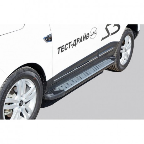 Защита порогов «Бумер» алюминиевая с резинкой для JAC S5 (2013-2019) купить недорого с доставкой в Долгопрудный