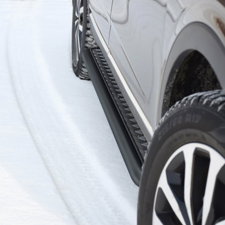 Защита порогов с алюм. площадкой d51мм ШАГРЕНЬ (ППК) RENAULT Arkana (2019-н.в.) купить недорого с доставкой в Долгопрудный