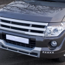 Накладка (юбка) переднего бампера "Broomer Design" (Без ДХЛ) для Mitsubishi Pajero IV (2006-2015) купить недорого с доставкой в Долгопрудный