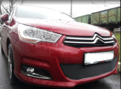 Защита радиатора &quot;Standart&quot; Citroen C4 (2010-2015) чёрная