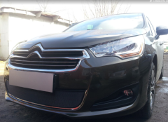 Защита радиатора &quot;Standart&quot; Citroen C4 седан (2013-2016) чёрная