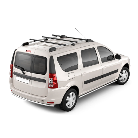 Рейлинги с тремя поперечинами профиль 1,20 (Серебристый муар) "Усиленный" для L@DA L@ЯGUS (2012-н.в.) купить недорого с доставкой в Долгопрудный