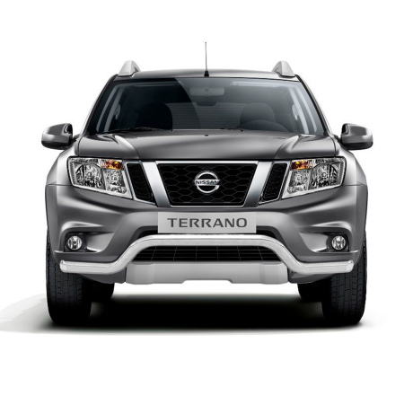 Защита переднего бампера d63мм "Волна" (НПС) Nissan Terrano (2014-н.в.) купить недорого с доставкой в Долгопрудный