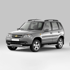 Защита порогов с площадкой d63мм ИСКРА (ППК) CHEVROLET Niv@ 2009-2020/ L@DA Niv@ Travel 2021-