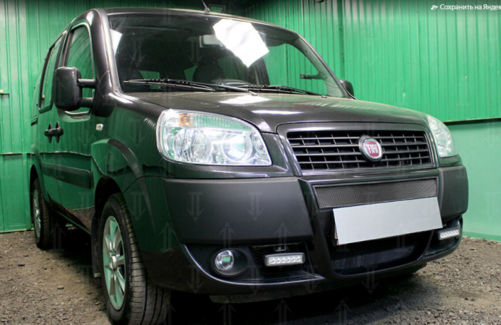 Защита радиатора "Standart" Fiat Doblo (2005-2016) чёрная купить недорого с доставкой в Долгопрудный