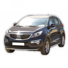 Защита порогов «Труба» (d63,5) для Kia Sportage (2010-2015)(Окрашенное)