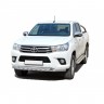 Защита порогов с алюминиевым листом (d63,5) для Toyota Hilux pickup (2017-н.в.)(Окрашенное) купить недорого с доставкой в Долгопрудный