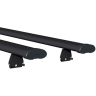 Багажники АЭРО с высоким кронштейном на рейлинги с пазом Чёрный купить недорого с доставкой в Долгопрудный