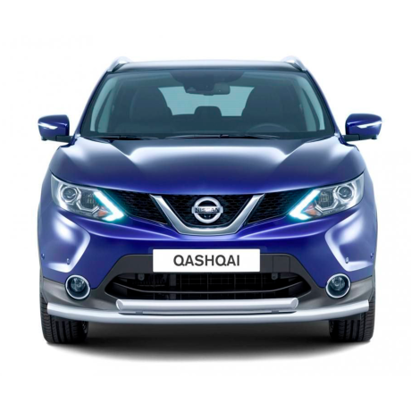 Защита переднего бампера двойная d63/51мм (НПС) Nissan Qashqai (2016-н.в.) купить недорого с доставкой в Долгопрудный
