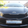Защита радиатора "Standart" Kia Ceed (2012-2015) верх, чёрная купить недорого с доставкой в Долгопрудный