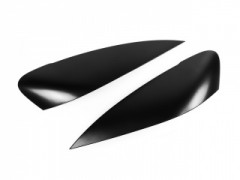 Накладки на фары (реснички) широкие var №2 для Mitsubishi Lancer IX (2004-2007)