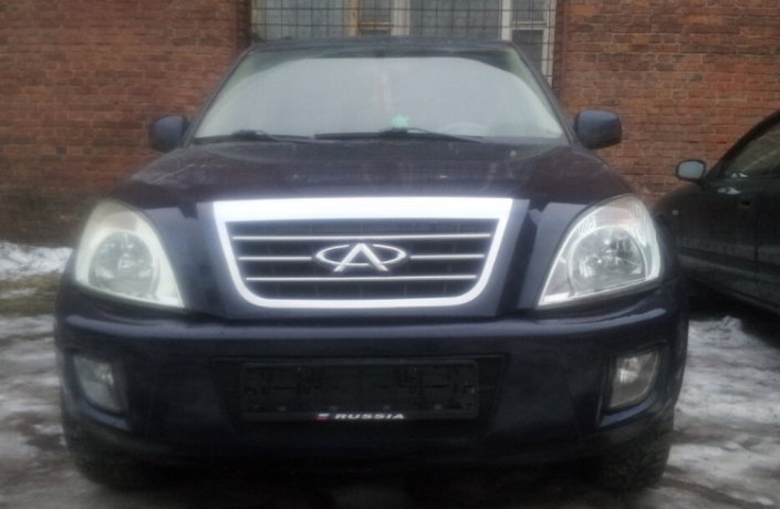 защита радиатора "standart" chery tiggo, таГ@З tingo (2006-2012) чёрная купить недорого с доставкой в Долгопрудный