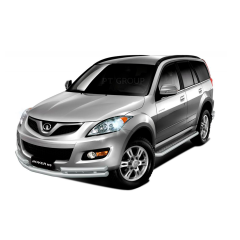 Защита порогов с алюм. площадкой d51мм ИСКРА (ППК) GREAT WALL Hover H5 2011-/ HAVAL H5 2020-