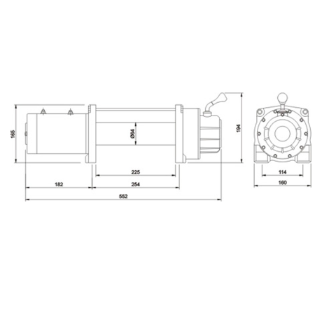 Автомобильная лебедка "Master Winch" 9500 24v, электрическая купить недорого с доставкой в Долгопрудный