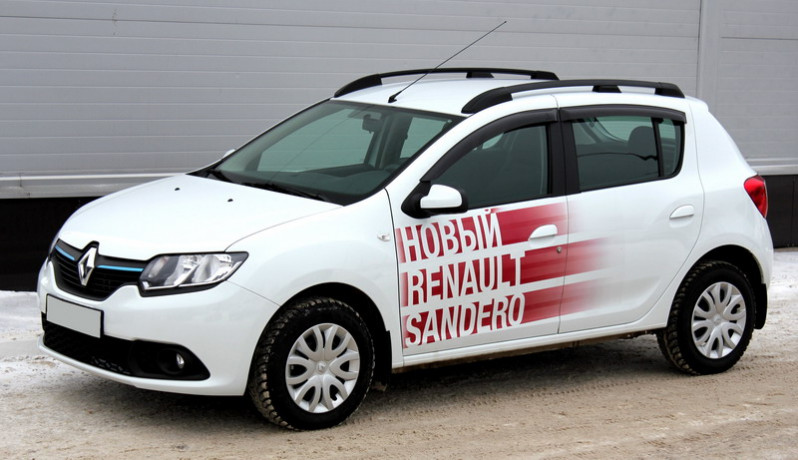 Рейлинги для Renault Sandero (2014-н.в.) Чёрный купить недорого с доставкой в Долгопрудный