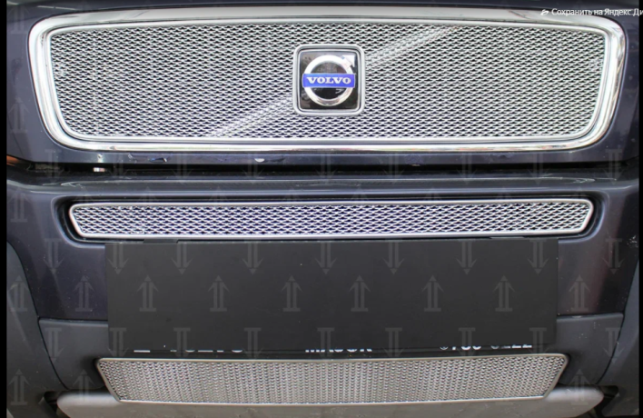 Защита радиатора "PREMIUM" Volvo XC90 (2002-2006) верх, хром купить недорого с доставкой в Долгопрудный